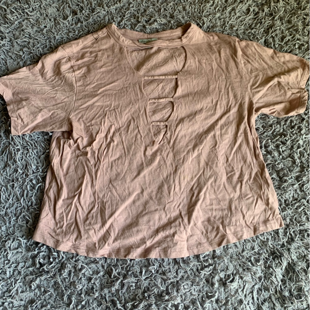 Deep-V Neck Tee - Picture 2 of 8